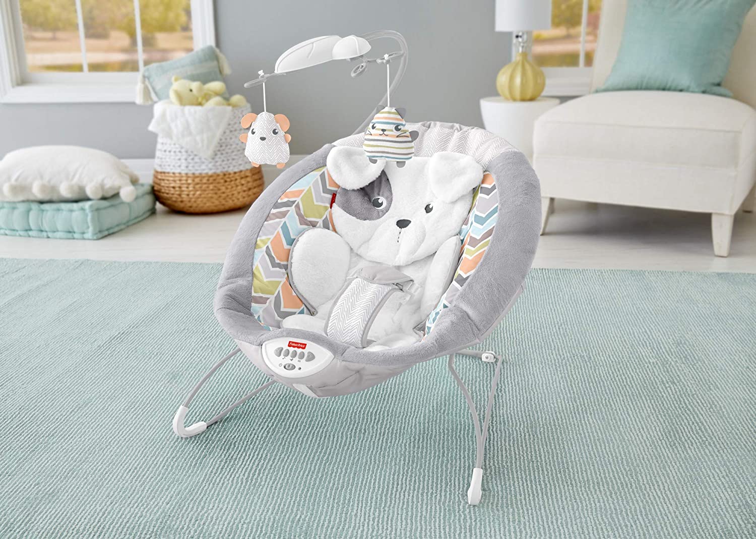 Fisher-Price Sweet Snugapuppy Deluxe Bouncer GWD50 - Image 6