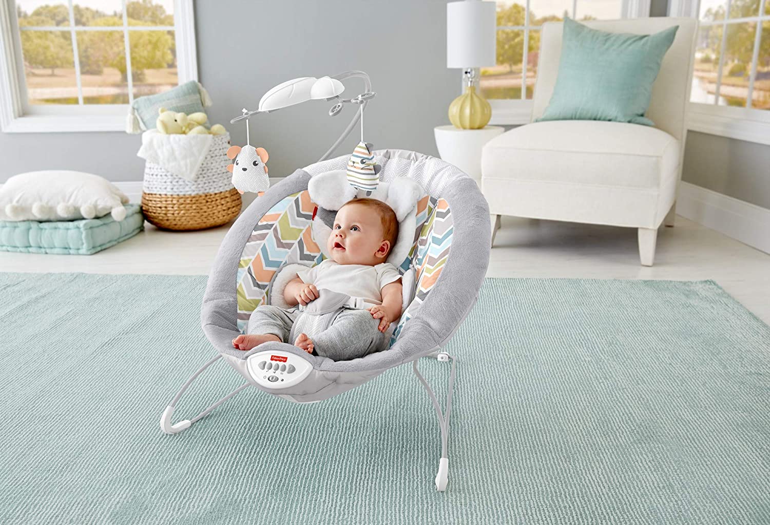 Fisher-Price Sweet Snugapuppy Deluxe Bouncer GWD50 - Image 8