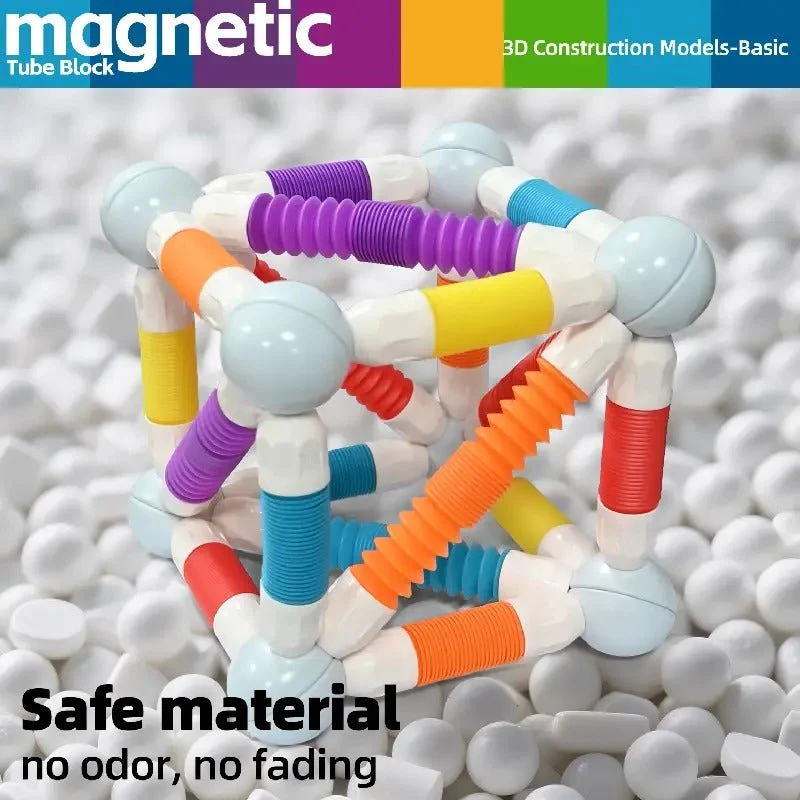Flexible Magnetic Tube Block 138-Pcs CH1457 - Image 4