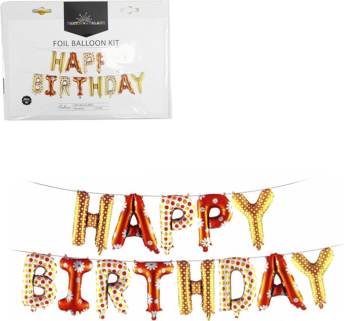 Foil Balloon Kit Happy Birthday Mix Color 40-Cm 0866229 - Image 2