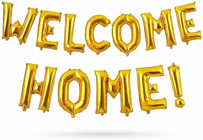 Foil Balloon Kit Welcome Home Golden Color 40-Cm 0866244
