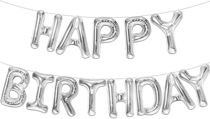 Foil Balloon Letter Happy Birthday 40-Cm 0868244