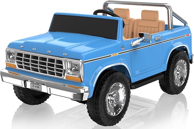 Ford F150 Classic Pickup Ride-On Eva 24V/2M Blue S323