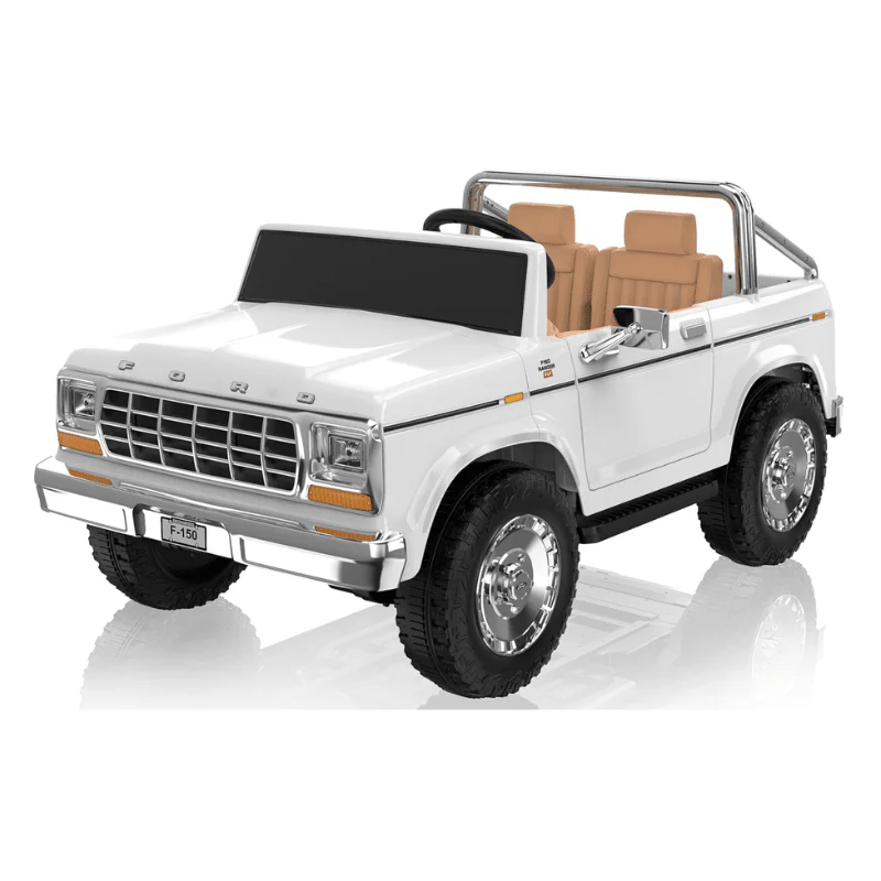 Ford F150 Classic Pickup Ride-On Eva 24V/2M White S323