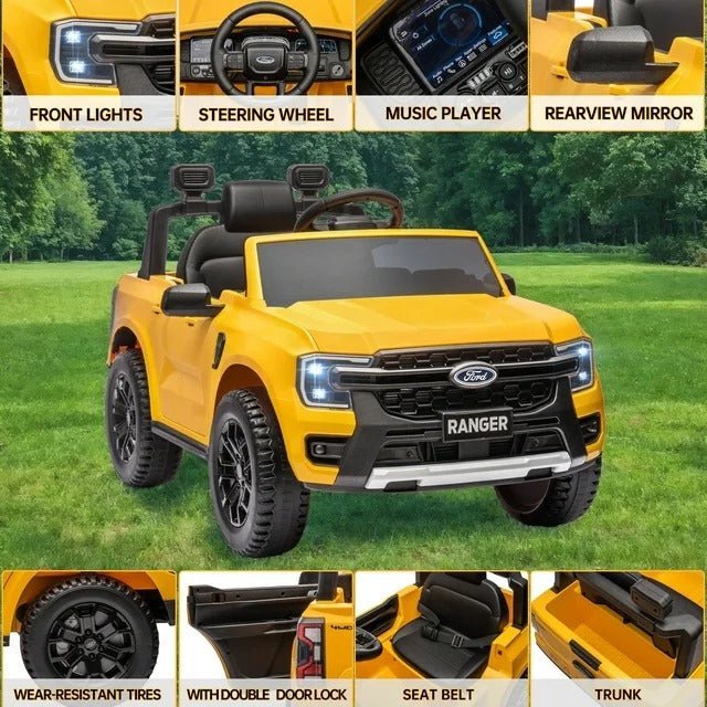 Ford Ranger Electric Ride On 12V Yellow LB-707L - Image 2