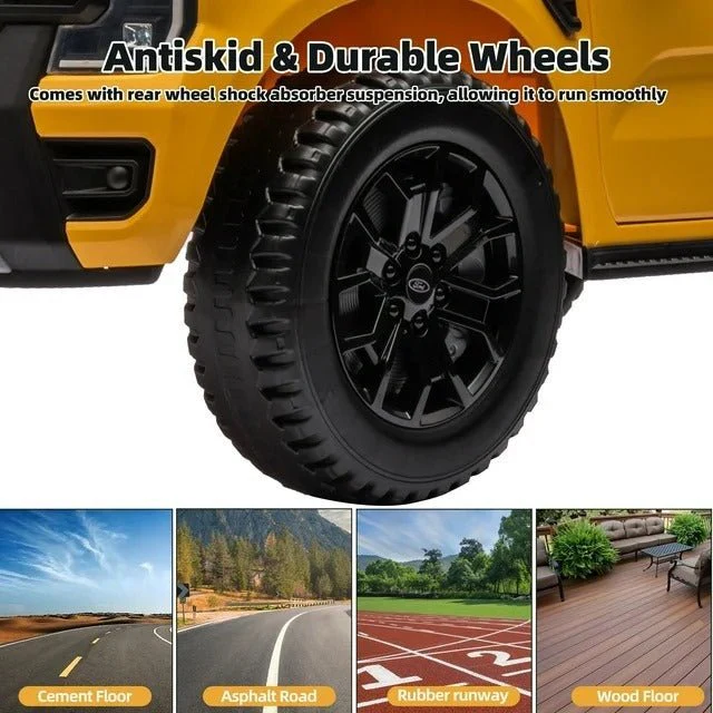 Ford Ranger Electric Ride On 12V Yellow LB-707L - Image 6