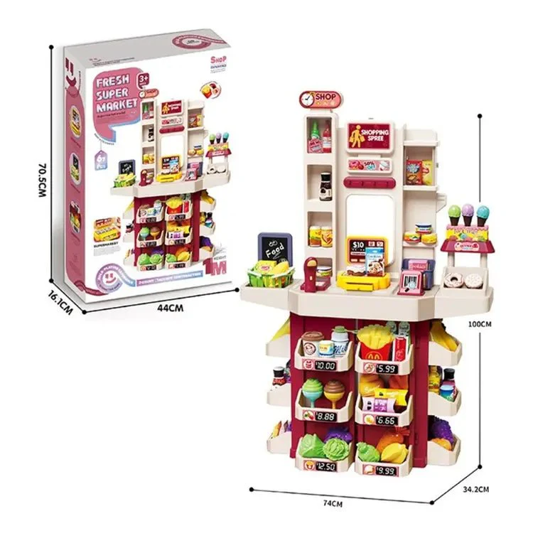 Fresh Super Market  Shop Experience With 67 Pcs Accessories L666-85