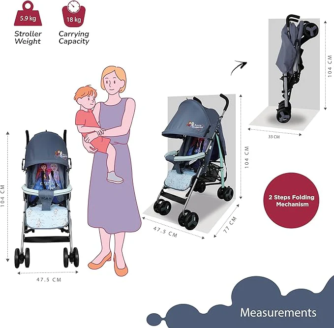 Frozen 2 Buggy Stroller B818B-L FRA - Image 3