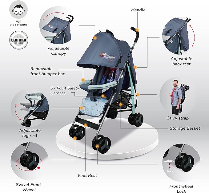 Frozen 2 Buggy Stroller B818B-L FRA - Image 7
