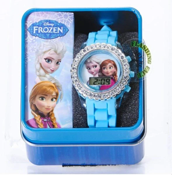 Frozen Digital Watch With Flashing Light - Assrtd