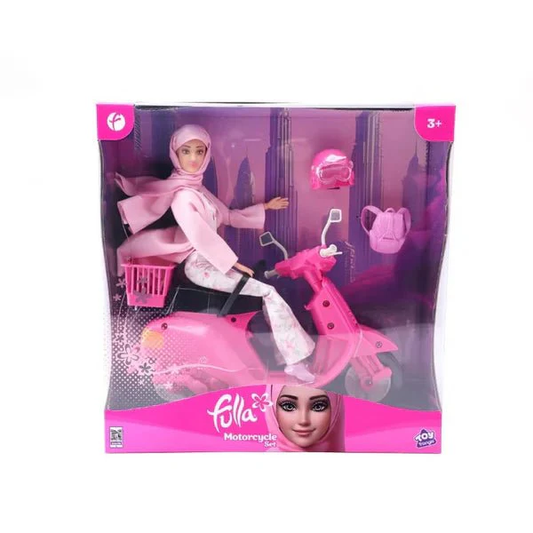 Fulla Doll With Motorcycle Set FUL-698088 - Image 2