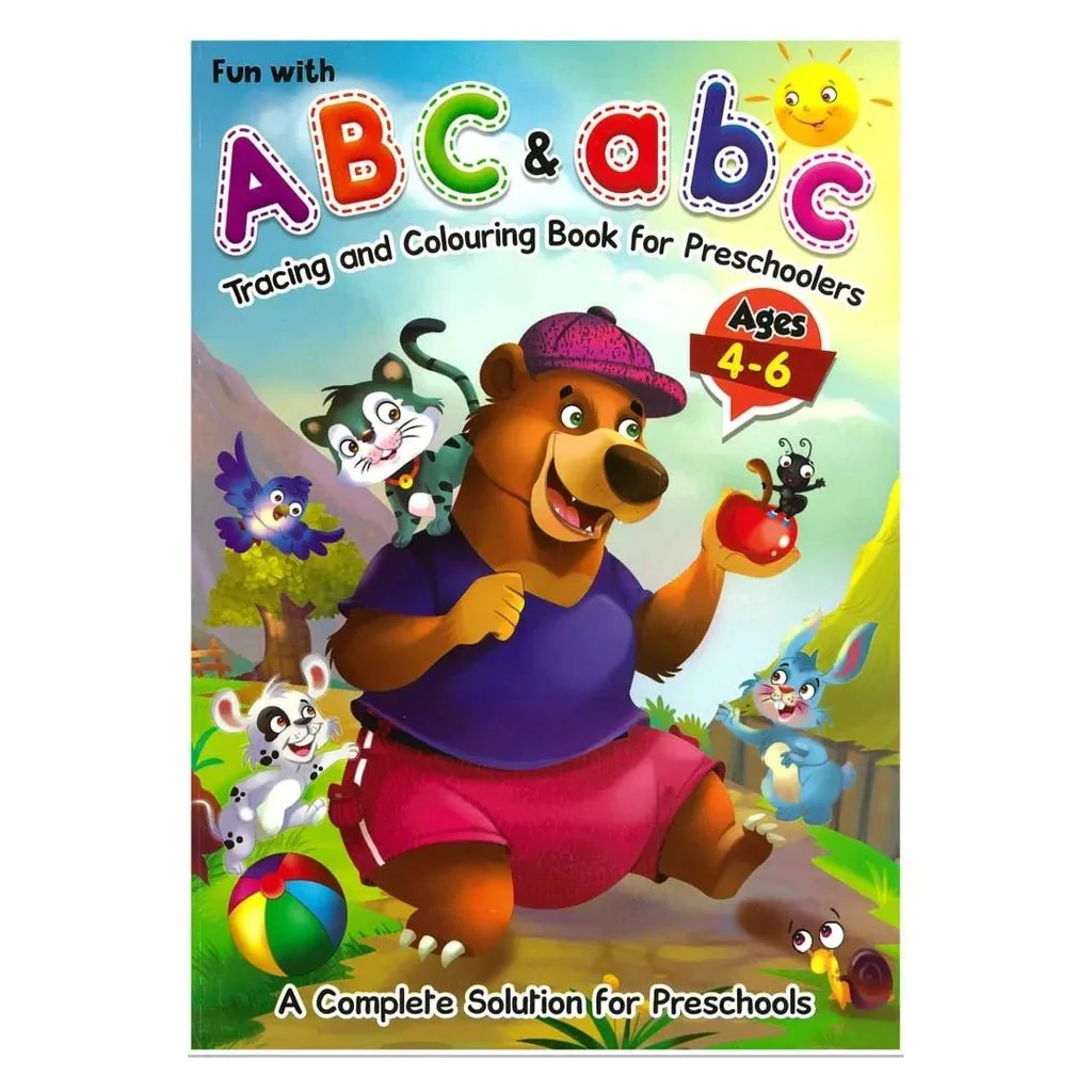 Fun with ABC & abc Tracing & Colouring Book 31919