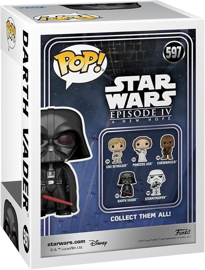 Funko Pop! Movies Star Wars New Classic Darth Vader FU67534 - Image 3