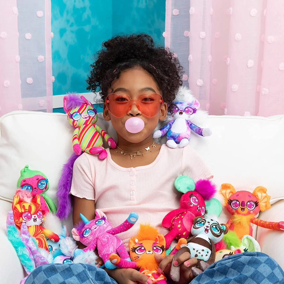 Fur By The Foot Bubblegum Besties Plush Stuffed Animals 58710 - Image 2