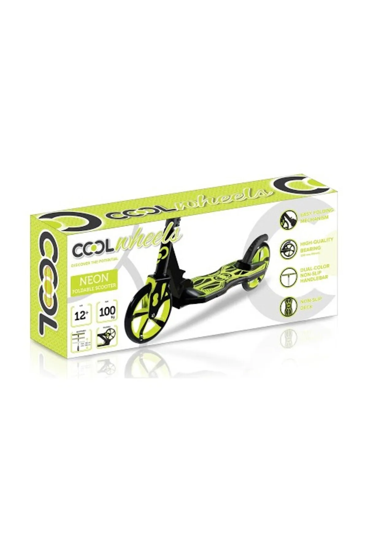 Furkan Toys Cool Wheels 2 Wheel Maxi Scooter Green FR58499 - Image 2