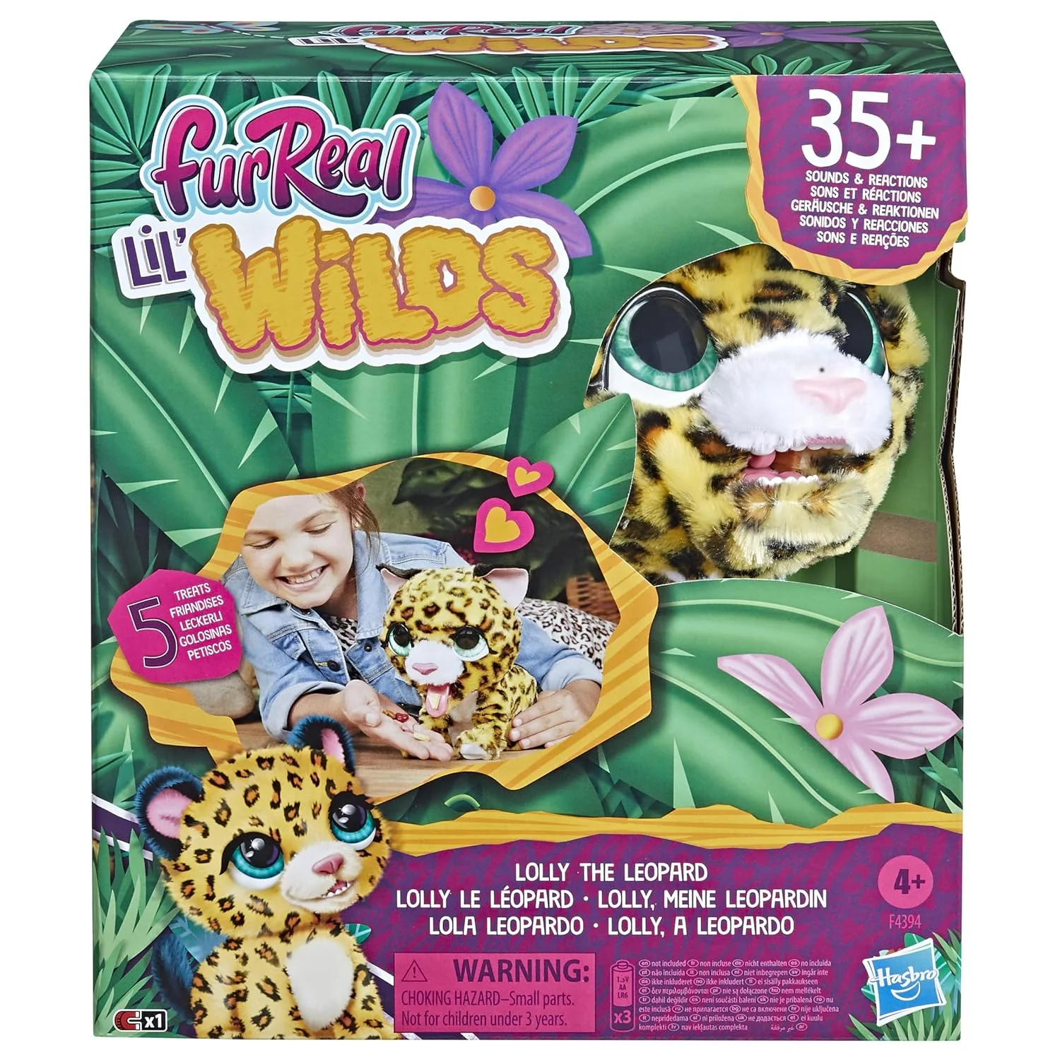FurReal Lil Wilds Lolly the Leopard Plush Pet F4394