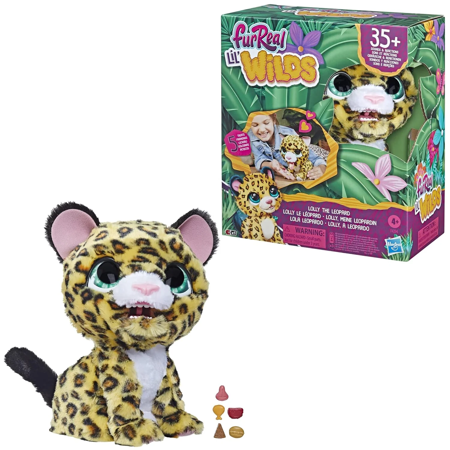 FurReal Lil Wilds Lolly the Leopard Plush Pet F4394 - Image 3