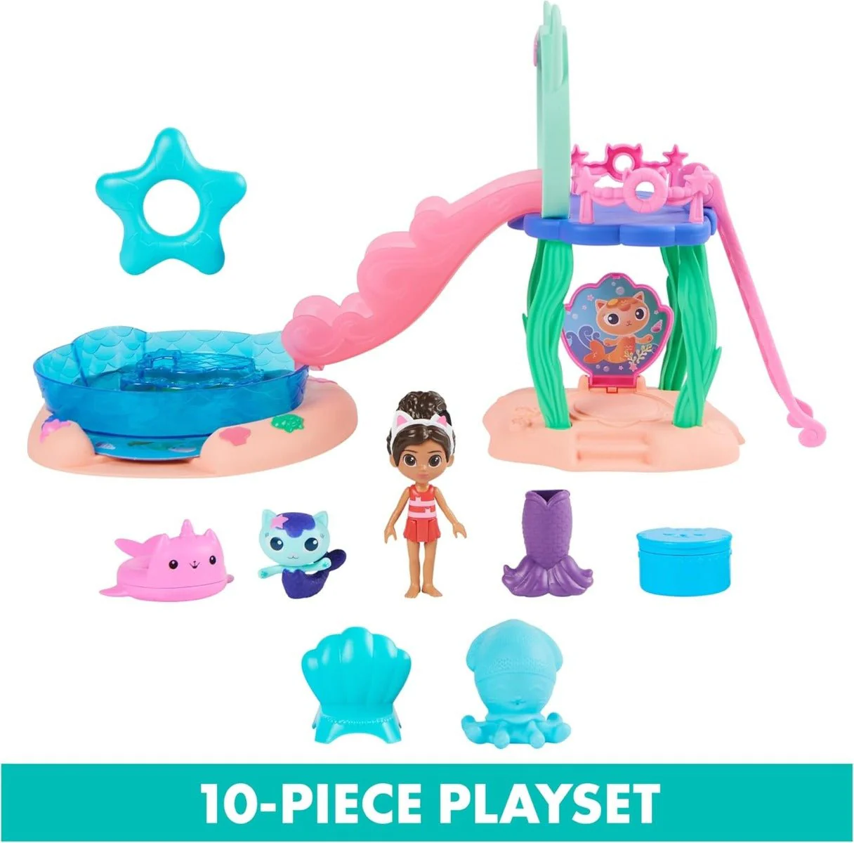 Gabby's Doll House Girls Purrific Pool Playset 6065498 - Image 3