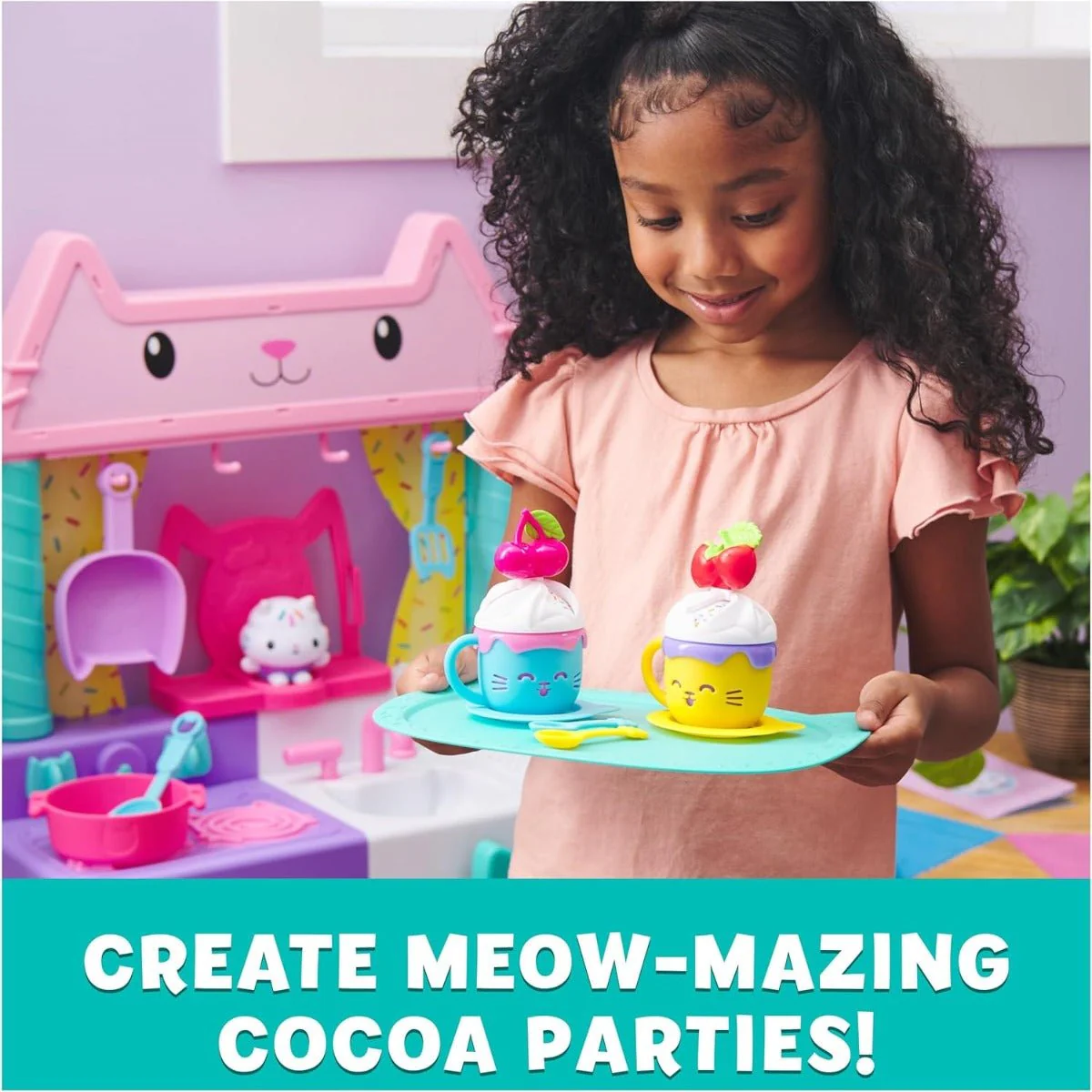 Gabby's Doll House Hot Cocoa Party Sweet Treat Set 6067216 - Image 5