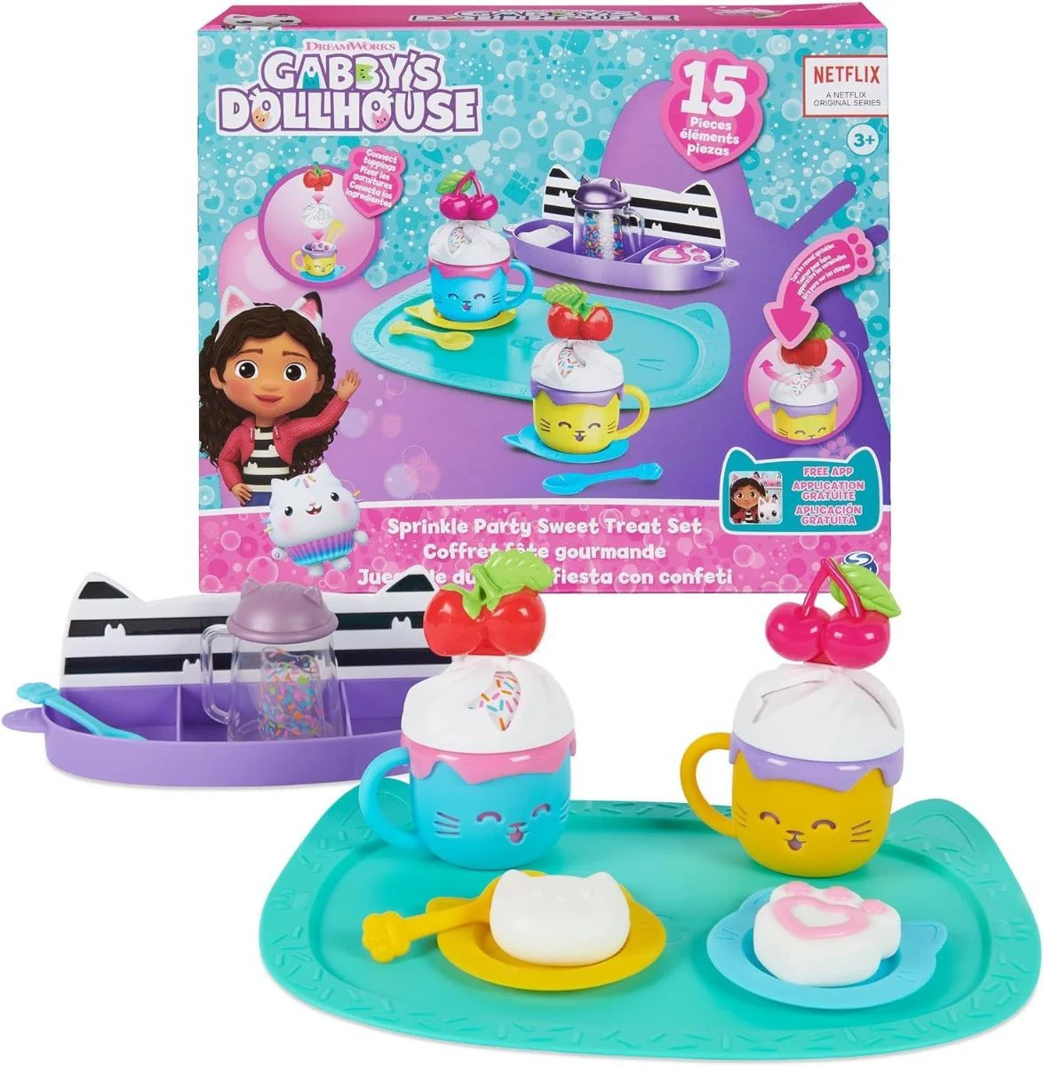 Gabby's Doll House Hot Cocoa Party Sweet Treat Set 6067216 - Image 7