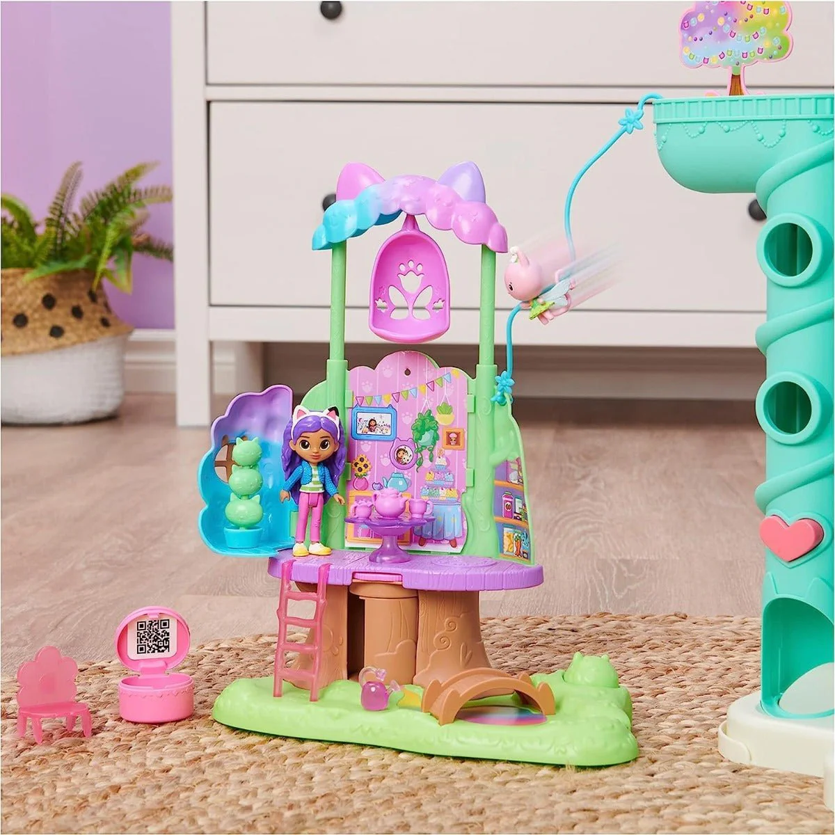 Gabby's Dollhouse Gabby's Kitty Fairy Garden Teahouse 6061583 - Image 5