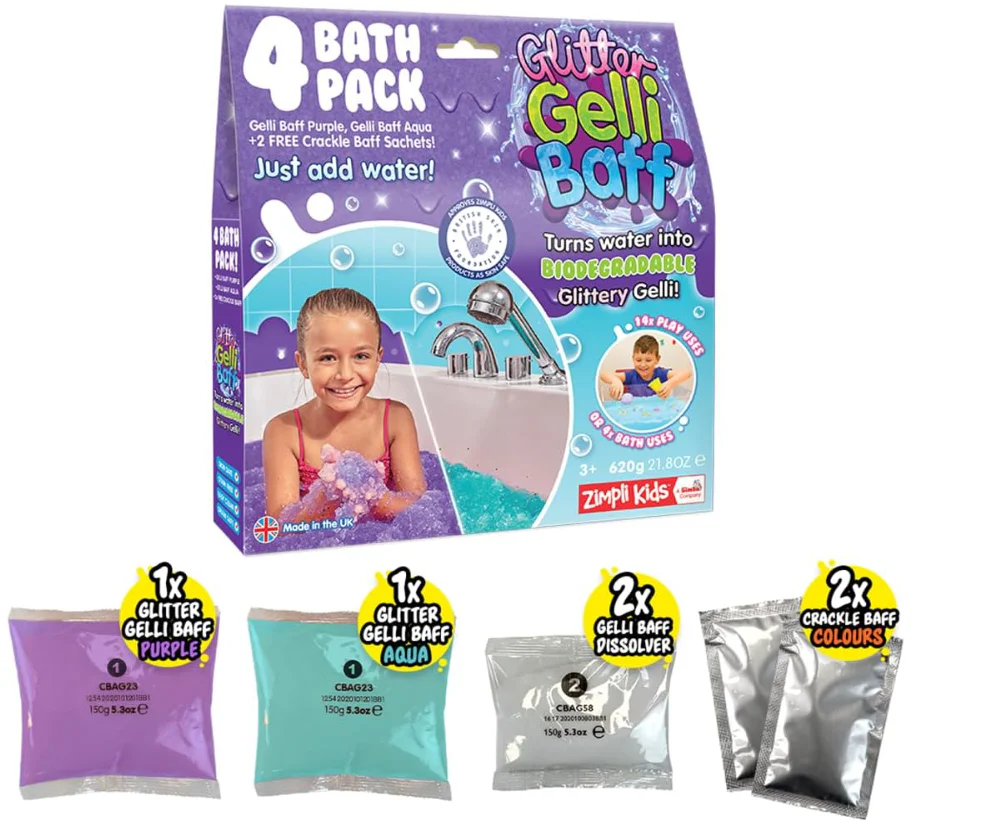 Gelli Baff Purple Aqua With 2 Crackle 600g 6614
