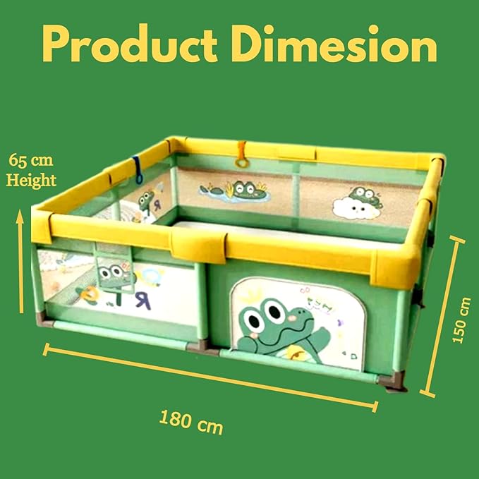 Geoby Villa 4in1 Play Yard Green H8336-W5WG - Image 4
