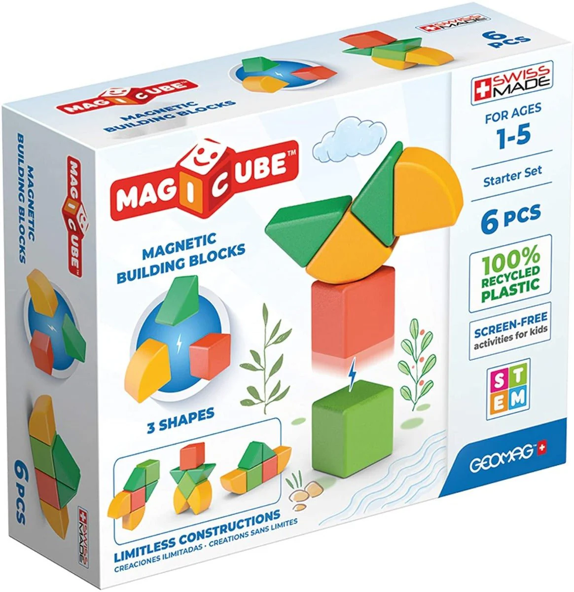 Geomag Magicube Shapes Starter Set 6pcs 00200 - Image 4