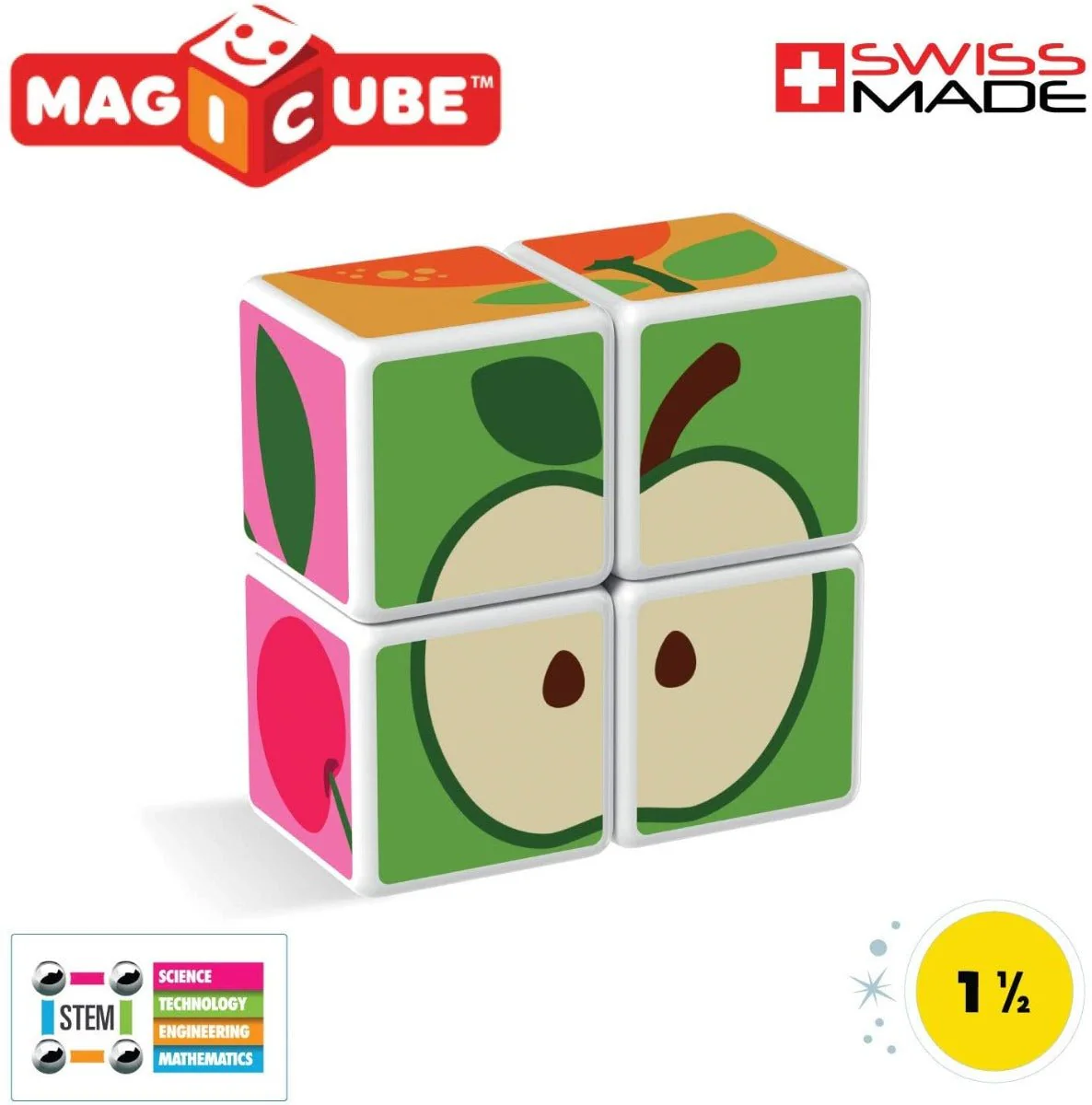 Geomag Magnetic Magicube Fruit Blocks 00131 - Image 2