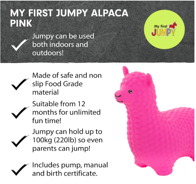 My First Jumpy Alpaca Pink GT69406 - Image 3