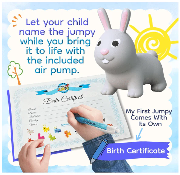 My First Jumpy Bunny Grey GT69323 - Image 4