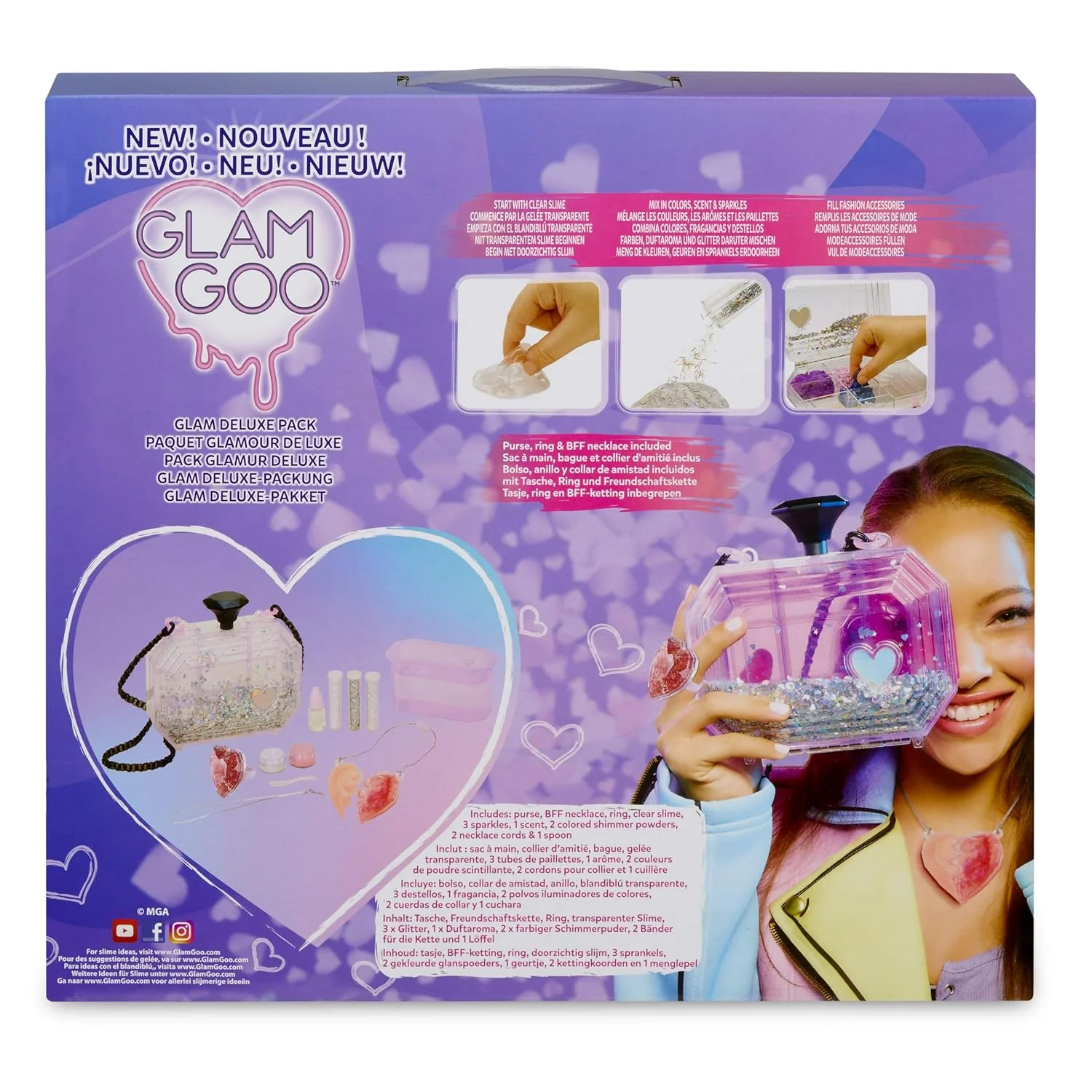 Glam Goo Deluxe Pack with Slime & Fashion 560104 - Image 3