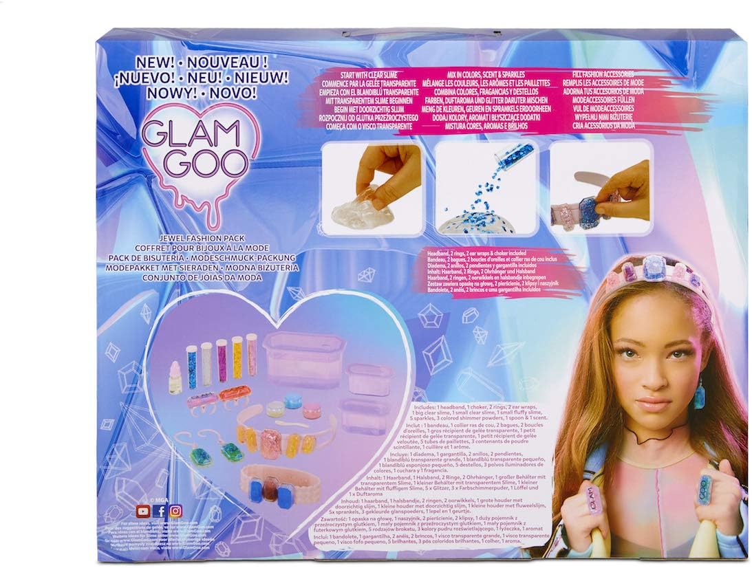 Glam Goo Jewel Fashion Slime Kit – Sparkle DIY Set - Image 4