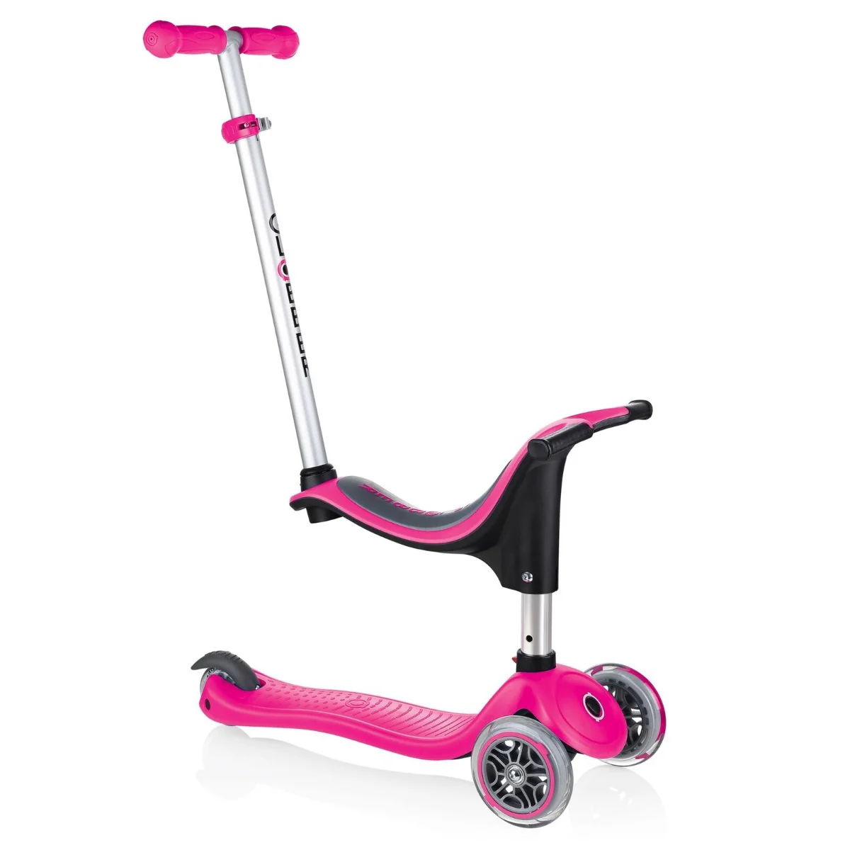 Globber Evo 4in1 Scooter With Lights Pink 452-110