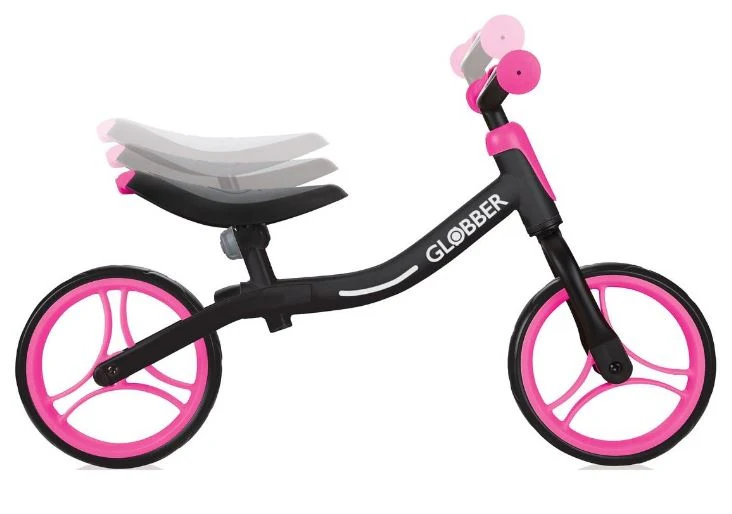 Globber Go Balance Bike Black Neon Pink 610-132 - Image 6