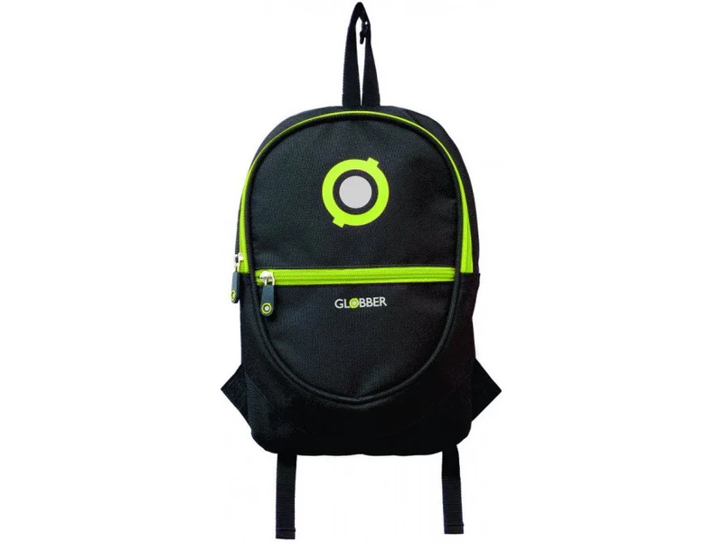 Globber Junior Backpack Black Lime Green 524-136