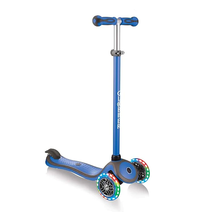 Globber Primo Foldable Fantasy Lights - Navy Blue/Racing 434-100