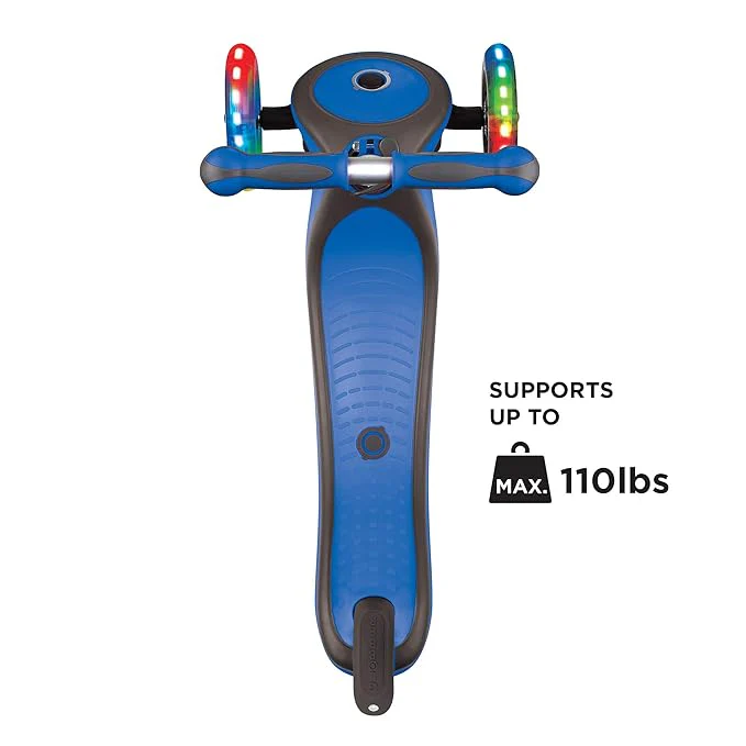 Globber Primo Foldable Fantasy Lights - Navy Blue/Racing 434-100 - Image 3