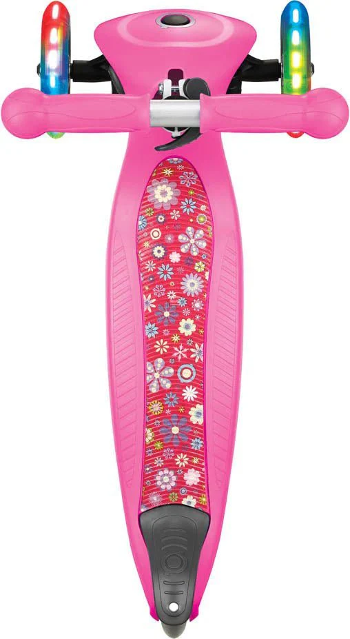 Globber Primo Foldable Fantasy Lights - Neon Pink/Flowers 434-110 - Image 8