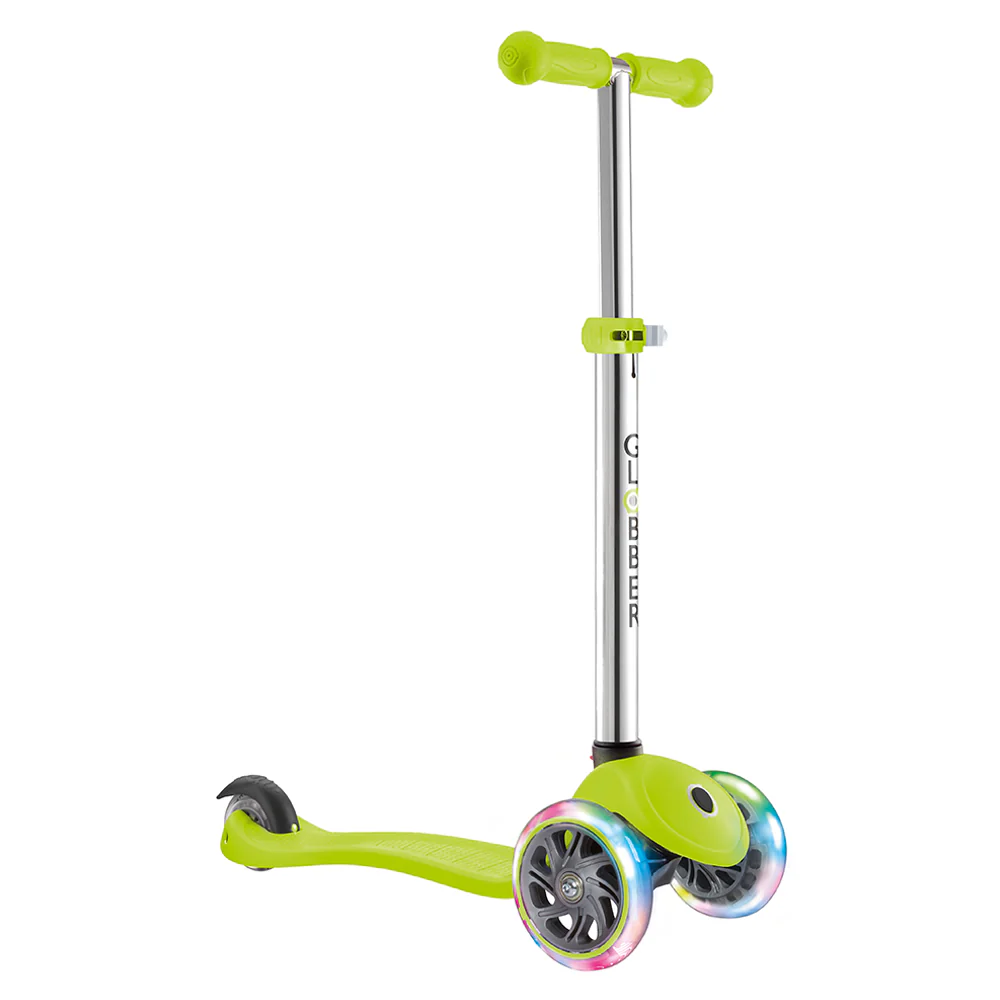 Globber Primo Star Light Scooter - Lime Green