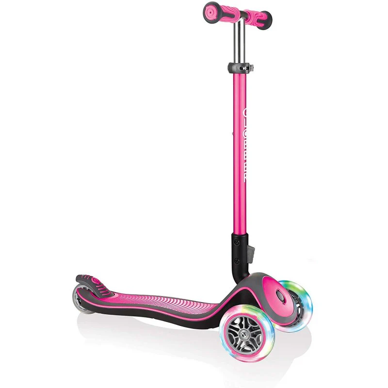 Globber Scooter Elite Flash Light Wheels Deep Pink 444-410