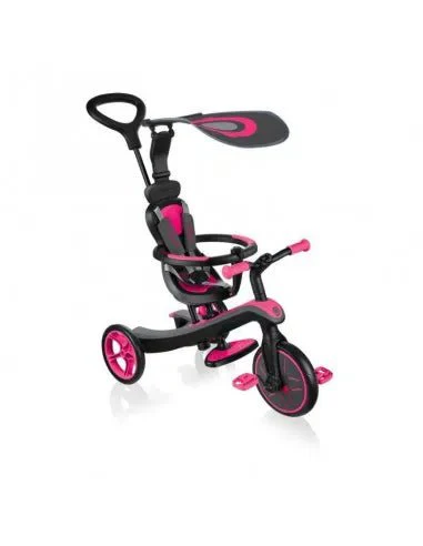 Globber Trike Explorer Tricycle 4 In 1 - Fuchsia Pink 632-110-2 - Image 3