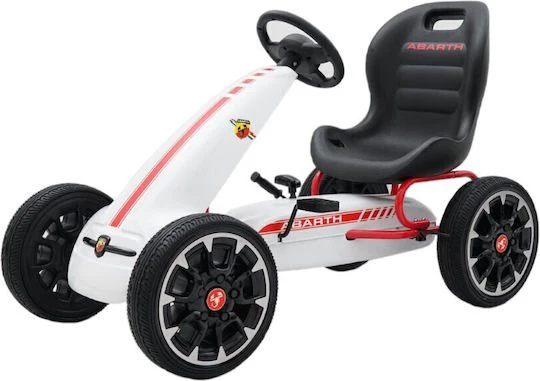 Go Cart Abarth Pedal Car White LB-9388A/PB9388A