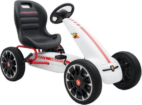 Go Cart Abarth Pedal Car White LB-9388A/PB9388A - Image 6