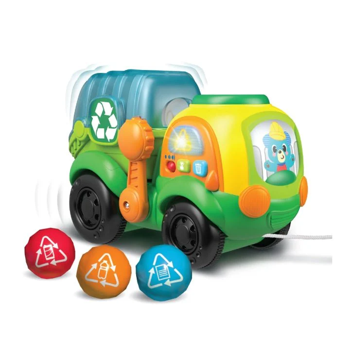 Go Green Pull Along Recycle Truck 250302