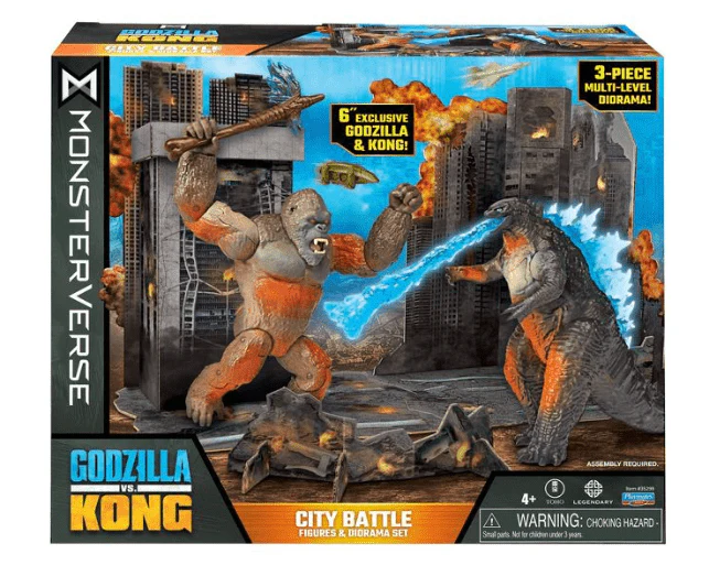 Godzilla vs. Kong Monsterverse City Battle Figure 6in 35299