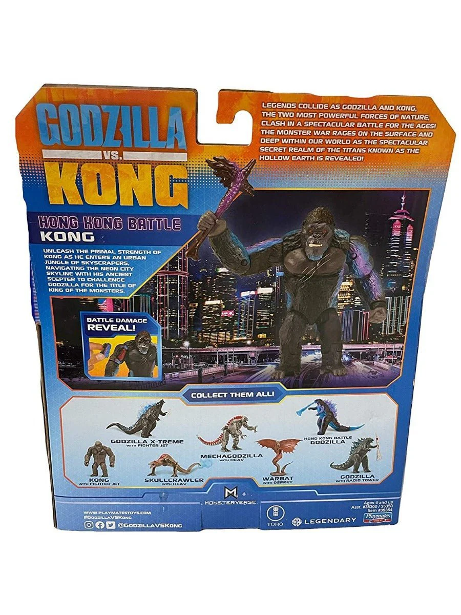 Godzilla vs Kong Monsterverse Hong Kong Battle Kong 6inch 35354/35350 - Image 2