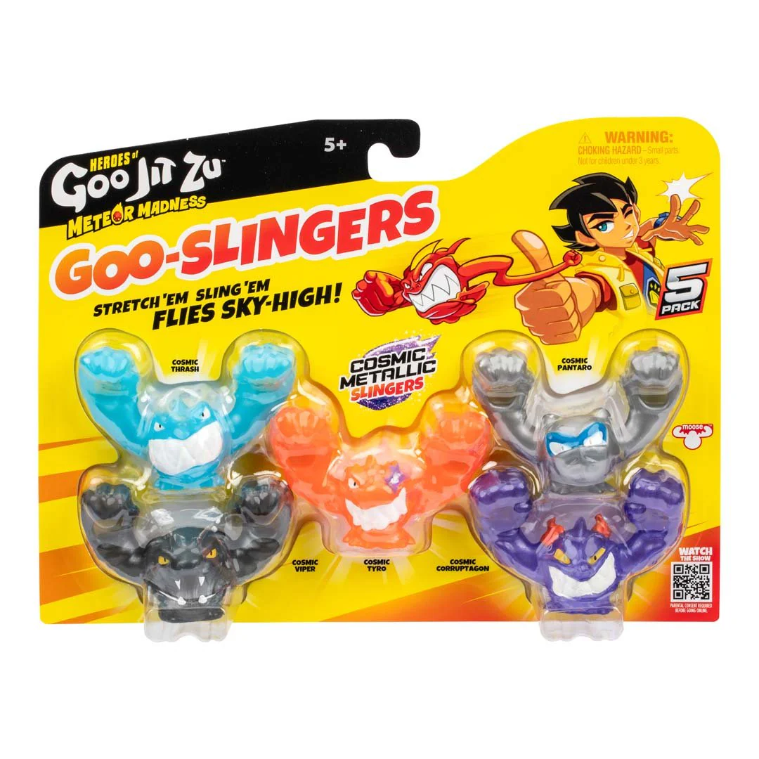 Goo Jit Zu S13 Mmdns Goo Slingers-5Pk Hyper Blast 43086