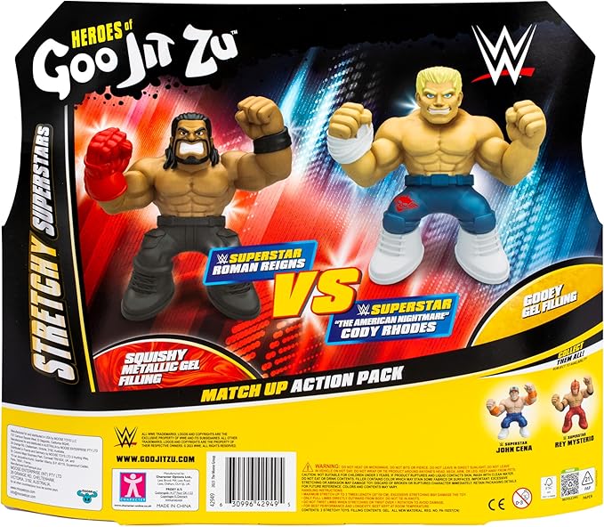 Heroes Of Goo Jit Zu WWE Match Up Action Roman Reigns VS Cody Rhodes Exclusive 42949 - Image 3