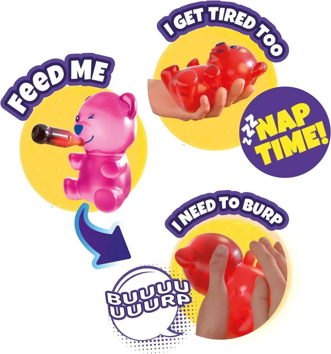 Gummymals Rubbery Squeezable Gummy Bear Shape Red - Image 5